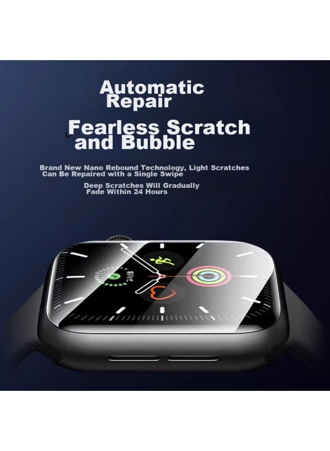 Maikuqi Compatible With Apple Watch Screen Protector For S8/se2, Universal For Apple Watch 7/6/5/4, 41/40mm Full Screen Coverage, Anti-scratch, Anti-fingerprint, Hydrogel Film - 2 Pack - Image 2