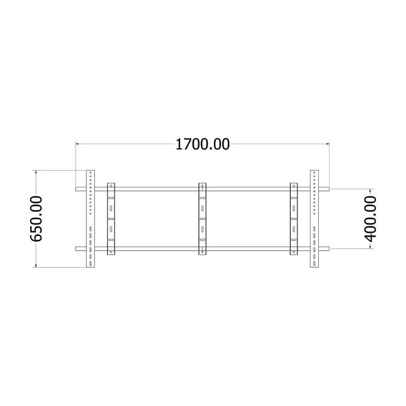 BEETEC Fixed TV Wall Mount for 98-110 Inch Flat Panel Displays up to 130 kg, Universal Design for Standard Displays and Interactive Screens, VESA Compliant, Black - TF-LG110F - Image 3