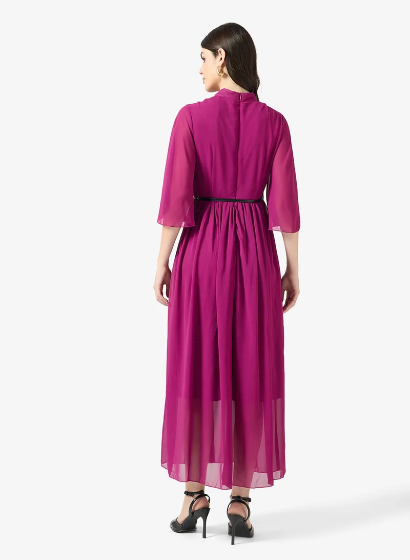ايلا A-line Dress With Flouncy Sleeves