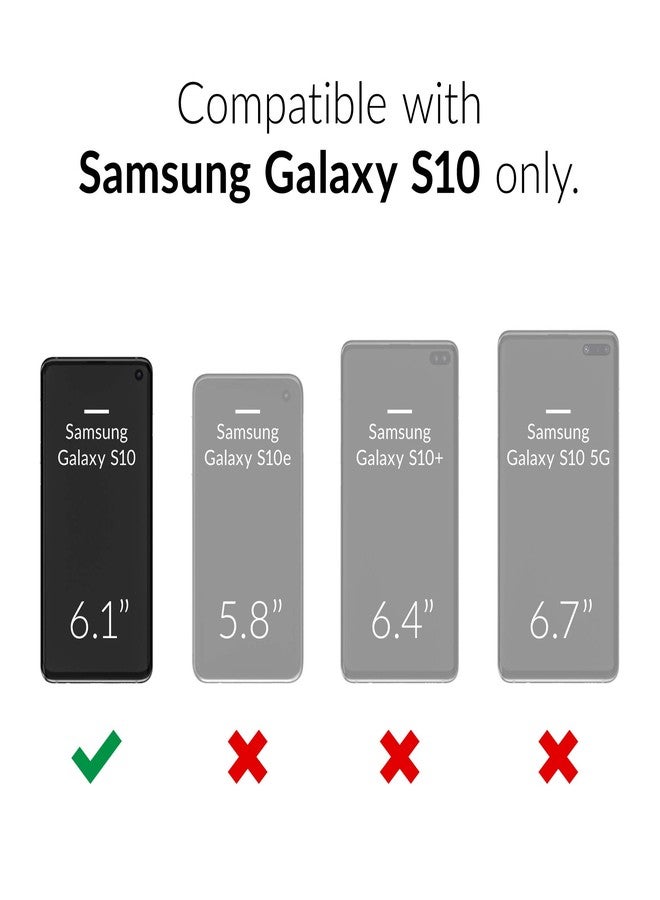 كريف جراب Crave Dual Guard لهاتف سامسونج جالاكسي S10، جراب مزدوج الطبقات مقاوم للصدمات - أخضر غابي - Image 2