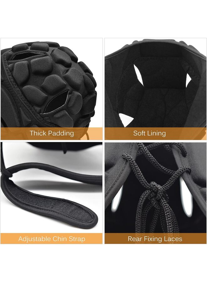 Rugby Helmet Headguard Headgear for Soccer Scrum Cap Soft Protective Helmet for Kids Youth (Size : M) - Image 5