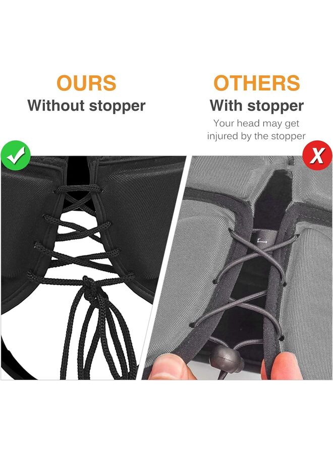 Rugby Helmet Headguard Headgear for Soccer Scrum Cap Soft Protective Helmet for Kids Youth (Size : M) - Image 4