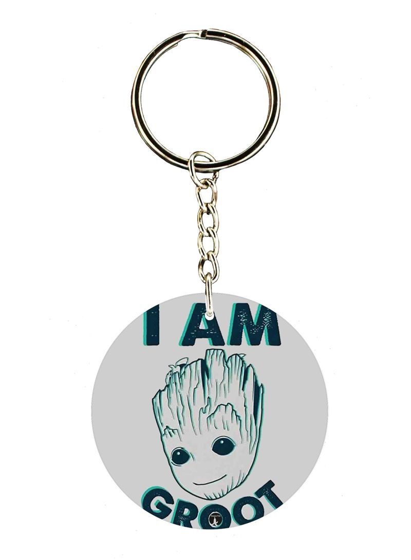 Groot Printed Keychain