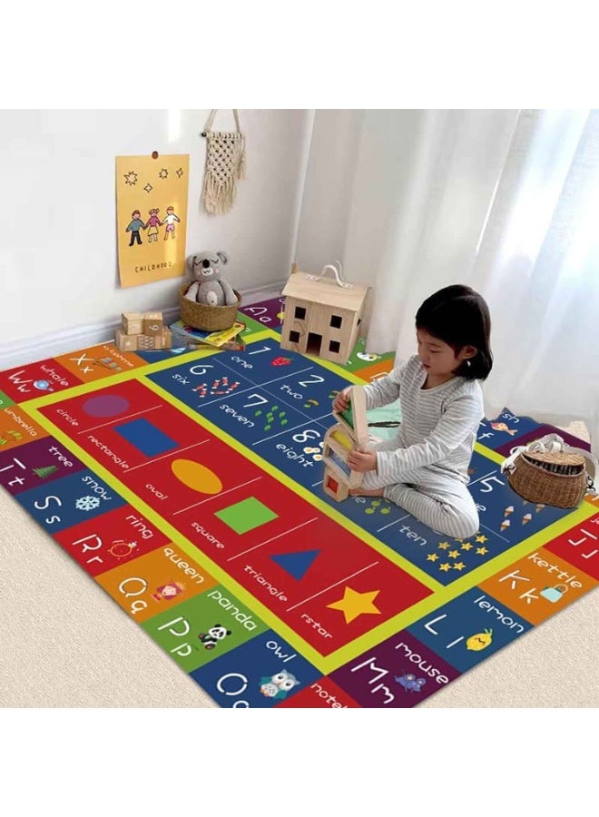 Baby Play Mats,Area Rug For Kid,Non Slip Kids Playroom Bedroom Boys,Kids Carpet Playmat Rug,Multi Color Activity Centerpiece Mat,Baby Mat Toddler - Image 3