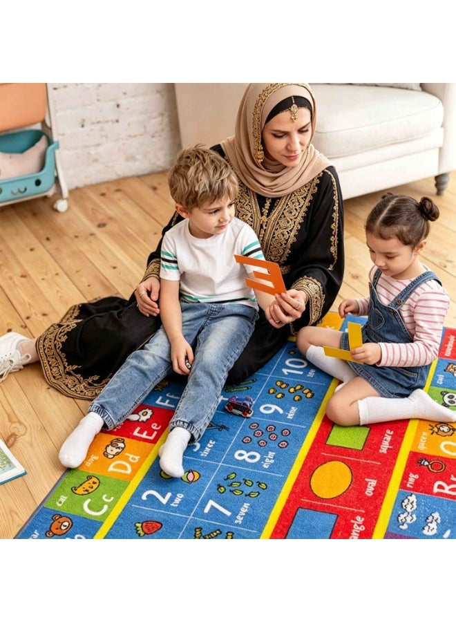 Baby Play Mats,Area Rug For Kid,Non Slip Kids Playroom Bedroom Boys,Kids Carpet Playmat Rug,Multi Color Activity Centerpiece Mat,Baby Mat Toddler - Image 5