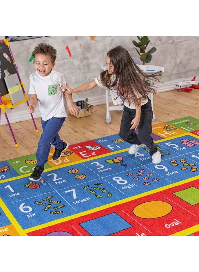 Baby Play Mats,Area Rug For Kid,Non Slip Kids Playroom Bedroom Boys,Kids Carpet Playmat Rug,Multi Color Activity Centerpiece Mat,Baby Mat Toddler - Image 4
