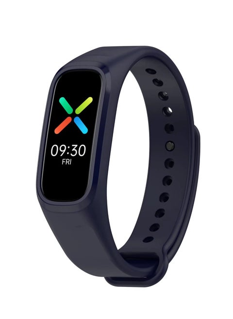 Oneplus Band Strap and Oppo Band Strap Soft Silicone Adjustable Band Strap - Device Not Included (Navy Blue)