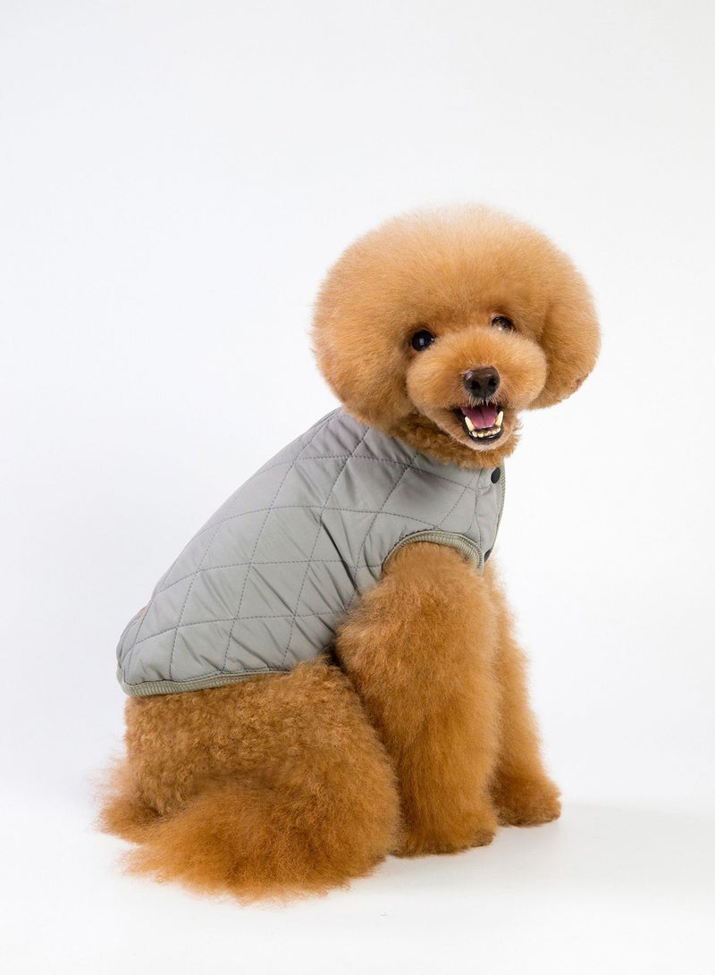 Loquat Pet clothes with thick coats Grey - Image 2