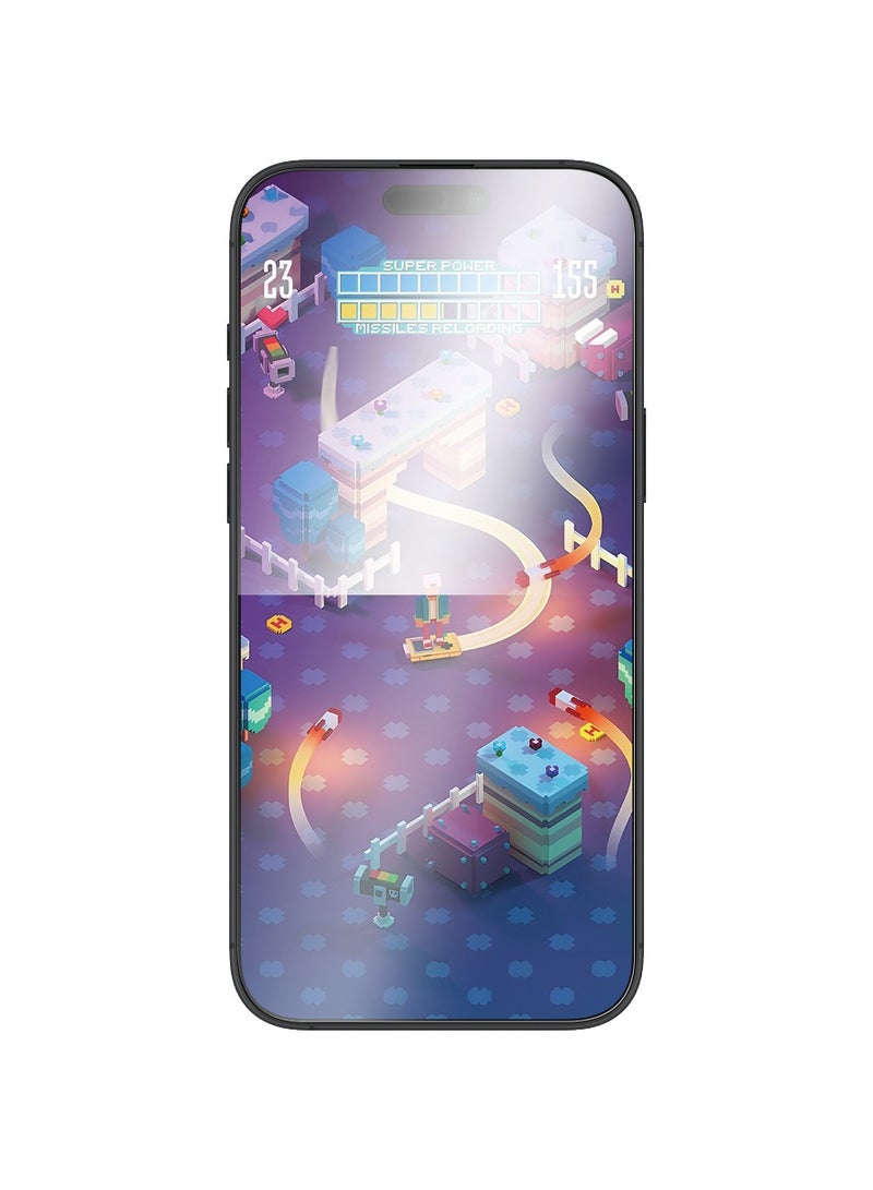 PanzerGlass حماية الشاشة غير اللامعة SAFE من PanzerGlass® لهاتف iPhone 16 Pro Max - حساسية لمسية عالية، مقاومة للخدوش، زجاج معاد تدويره بنسبة 60%، طلاء خالي من البقع، مثالي للألعاب - Image 2