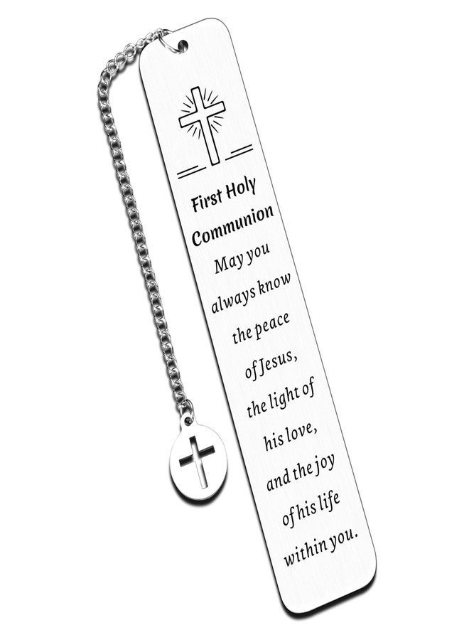 Perleddom First Communion Gifts for Girls Boys Confirmation Bookmarks Baptism Bookmark Gifts for Kids Women Catholic Stuff for Women Religious Christian Gift 1st Communion Gift Easter Basket Stuffers for Kids - Image 1