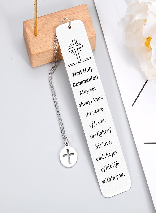 Perleddom First Communion Gifts for Girls Boys Confirmation Bookmarks Baptism Bookmark Gifts for Kids Women Catholic Stuff for Women Religious Christian Gift 1st Communion Gift Easter Basket Stuffers for Kids - Image 3