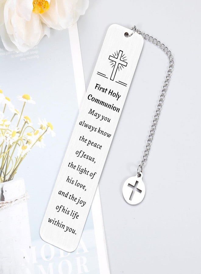 Perleddom First Communion Gifts for Girls Boys Confirmation Bookmarks Baptism Bookmark Gifts for Kids Women Catholic Stuff for Women Religious Christian Gift 1st Communion Gift Easter Basket Stuffers for Kids - Image 4