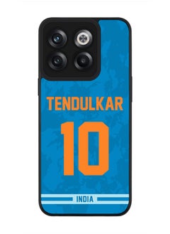 Rugged Black Edge Case for OnePlus 10T, Slim fit Soft Case Flexible Rubber Edges Thin Cover - Player Name - Sachin Tendulkar, Jersey Number- 10