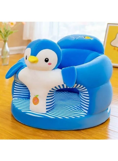 Babies Learn To Sit On The Sofa Baby Sofa Support Seat Cover, Cartoon Plush Chair for Learning to Sit, Comfortable