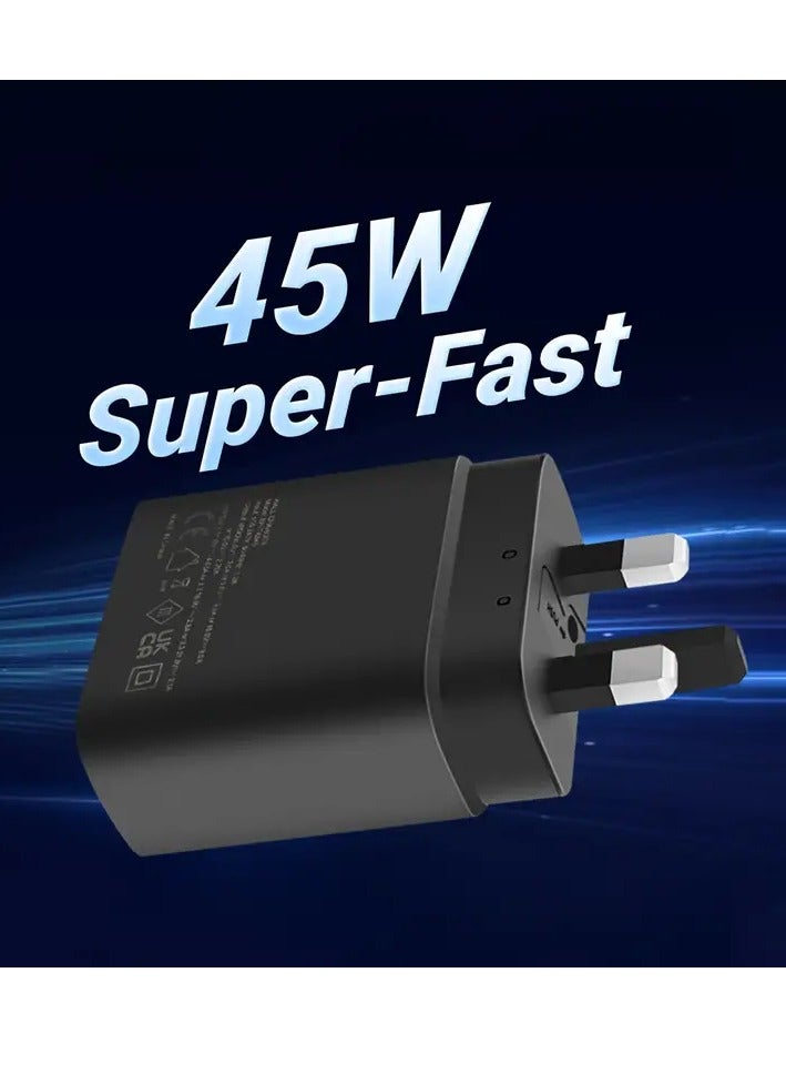 MUNTAQI 45W USB-C Super Fast Charger – PD GaN Power Adapter for Samsung Devices - Image 2