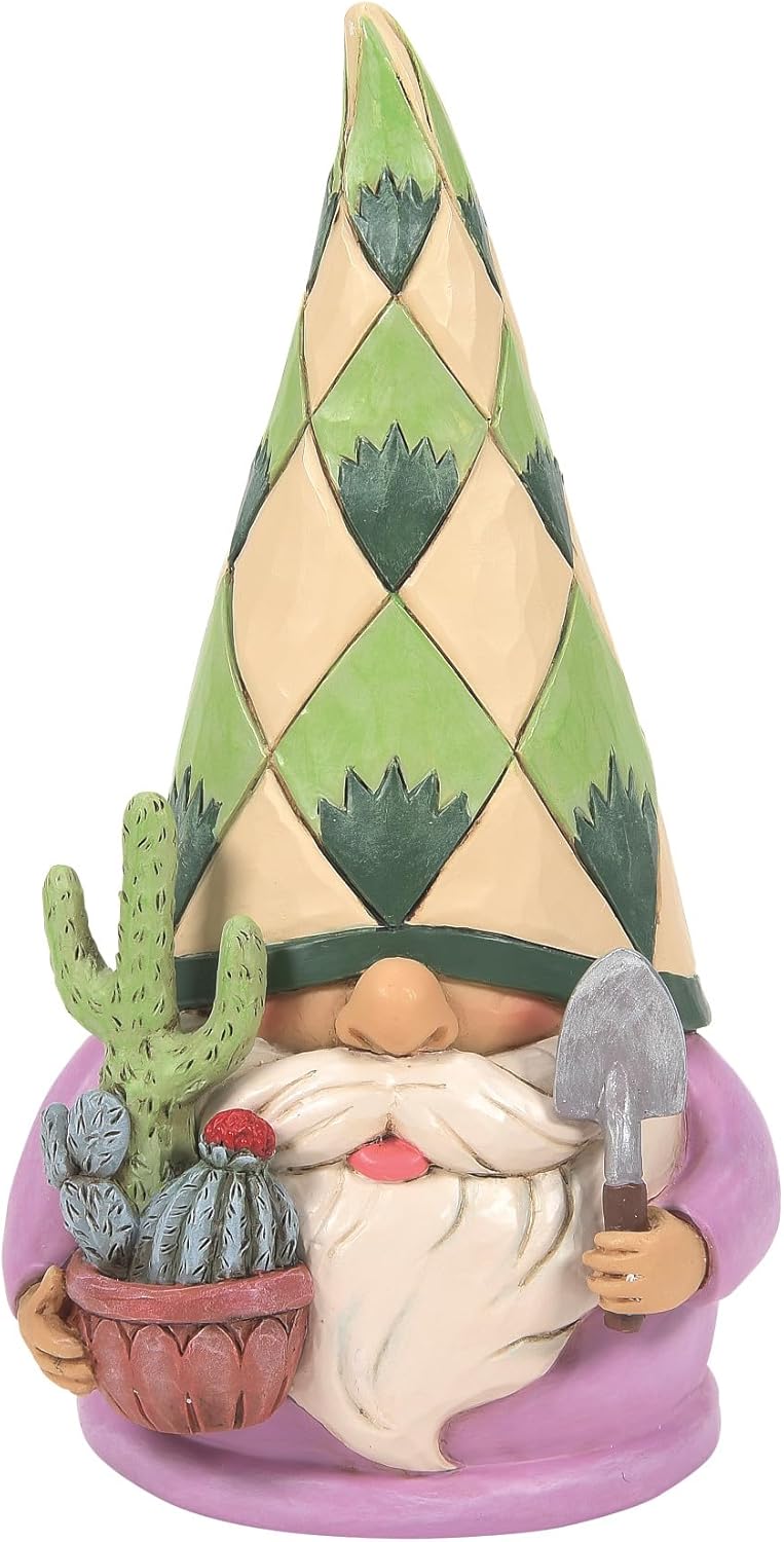 Enesco Jim Shore Heartwood Creek Succulent Gardener Gnome Figurine, 5.75 Inch, Multicolor - Image 1