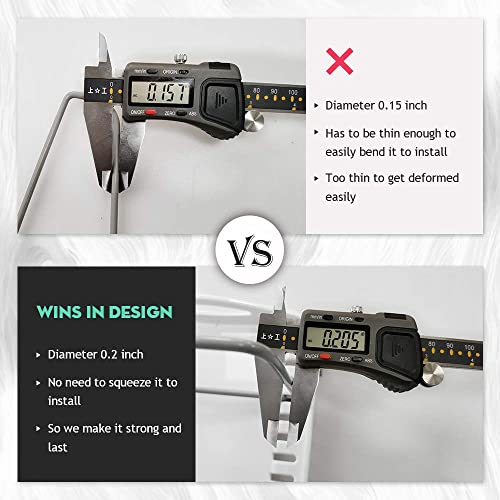 EVERIE Adjustable Bakeware Organizer Pot Lid Holder Rack for Pots, Cake Molds, Cutting Boards, Mats, Cookware, GS02SS, 7.7'' Deep by 12.6'' to 21.5'' Wide - Image 5