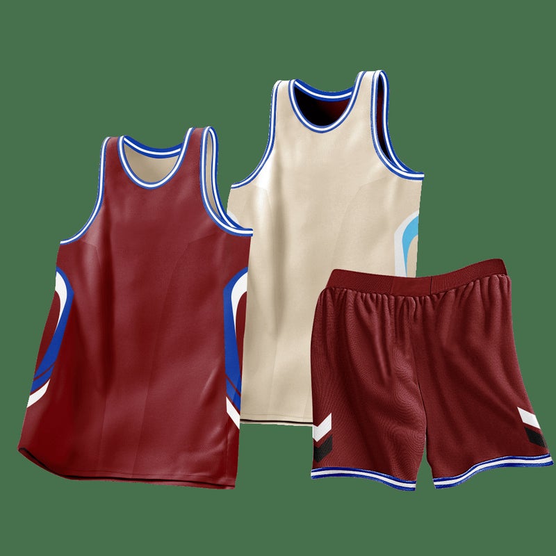 Double-sided wearable basketball uniform suit men's and women's sports basketball game training team uniform jersey quick-dry printing logo - Image 1