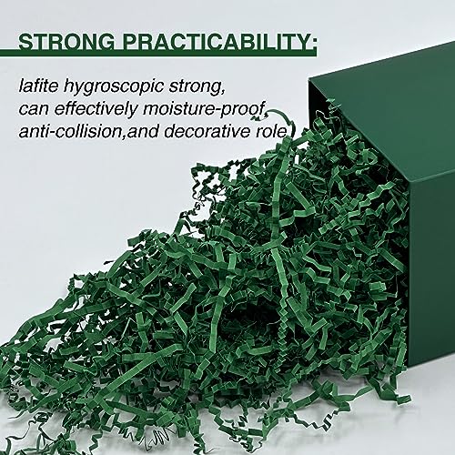 Corlcol 2LB Crinkle Paper Shred Filler for Bag Gift Box Basket Paper Shreded Stuffing Decoration for Christmas Day Holiday Party (Green) - Image 4