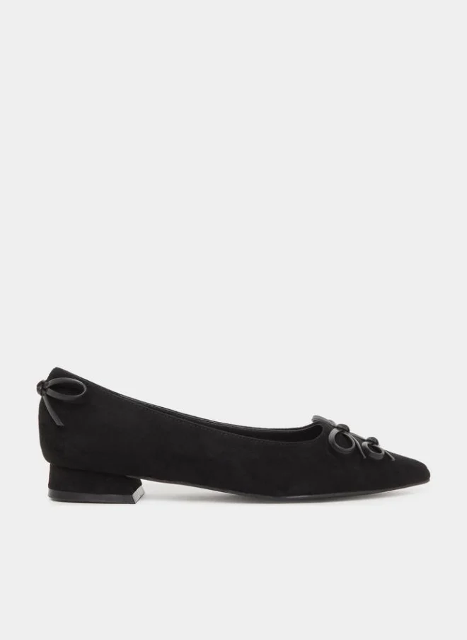 Styli Styli Pointed Toe Bow Detail Shoes