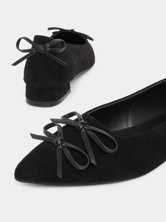 Styli  Styli Pointed Toe Bow Detail Shoes for Women | Best Price UAE