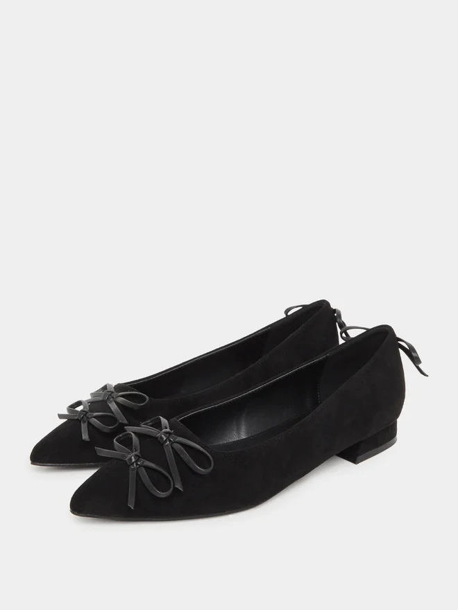 Styli  Styli Pointed Toe Bow Detail Shoes for Women | Best Price UAE