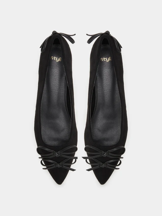 Styli  Styli Pointed Toe Bow Detail Shoes for Women | Best Price UAE