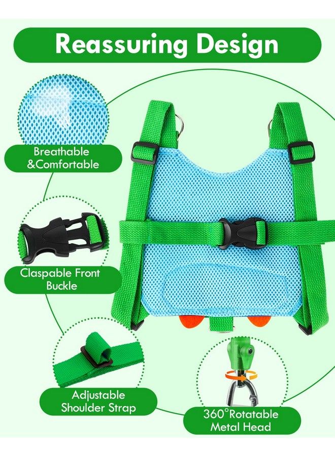 Lehoo Castle Toddler Leash For Boys 4In1 Toddler Harness With Leash With Anti Lost Wrist Link For Kids Baby Leash For Walking Kids Leash Backpack (Dinosaur Blue)  - Image 5