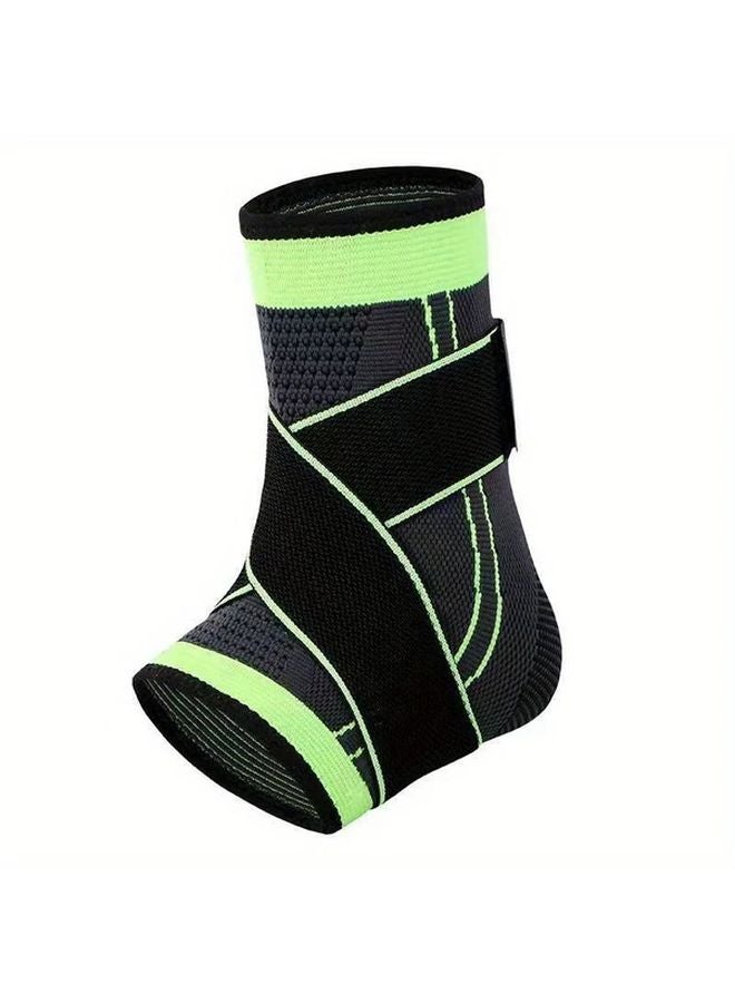 Adjustable Ankle Support Compression Brace H Frame Stabilization Green Size L - Image 1