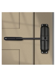 Safety Spring Door Closers, Adjustable Closing Door Hinge, Automatic Quiet Gate Closer Easy to Install, Automatic Stopper Fire Rated, to Convert Hinged Doors to Self Closing Doors (Black)
