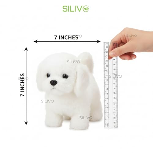 MOONTOY Interactive Walking Hopping Puppy Toy with Sounds | Jumping Dog with Wiggling Ears, Twitching Nose & Mouth | Educational Plush Pet Toy for Babies & Kids (Multi Color) - Image 3