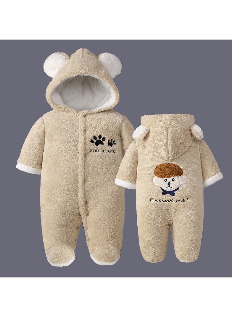 Loquat Baby Autumn And Winter Thickened Trend Jumpsuit 