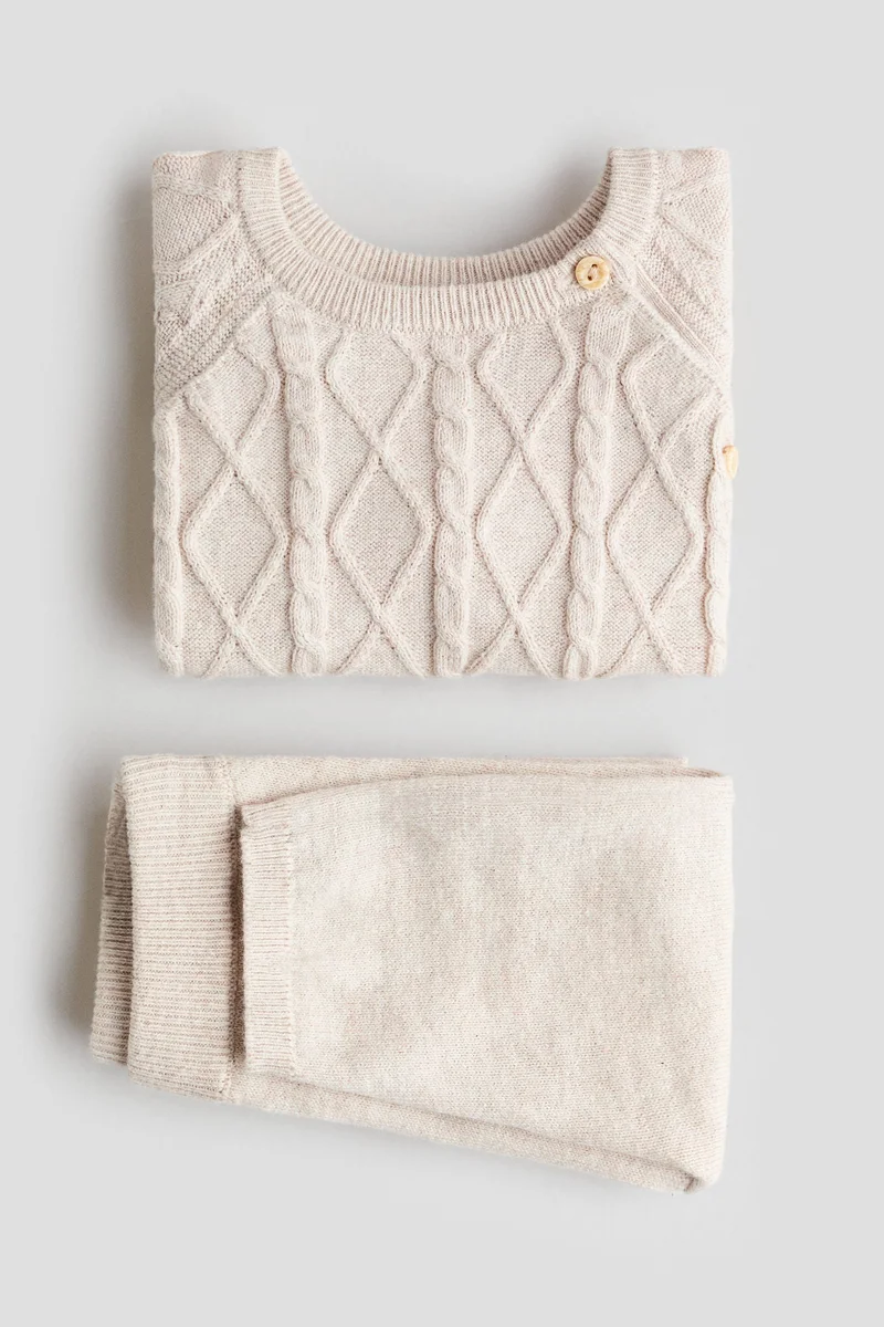 H&M 2-piece cotton-knit set