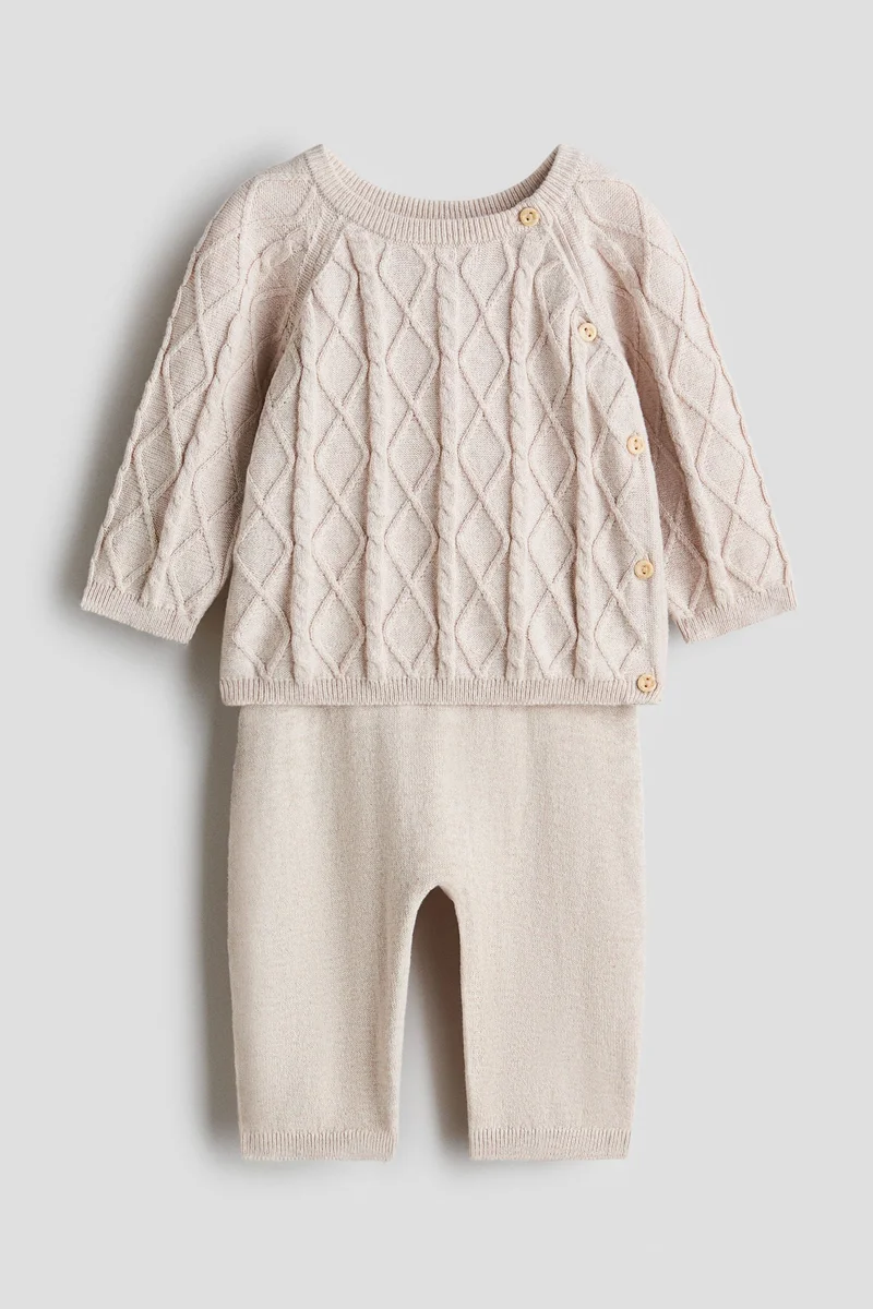 H&M 2-piece cotton-knit set
