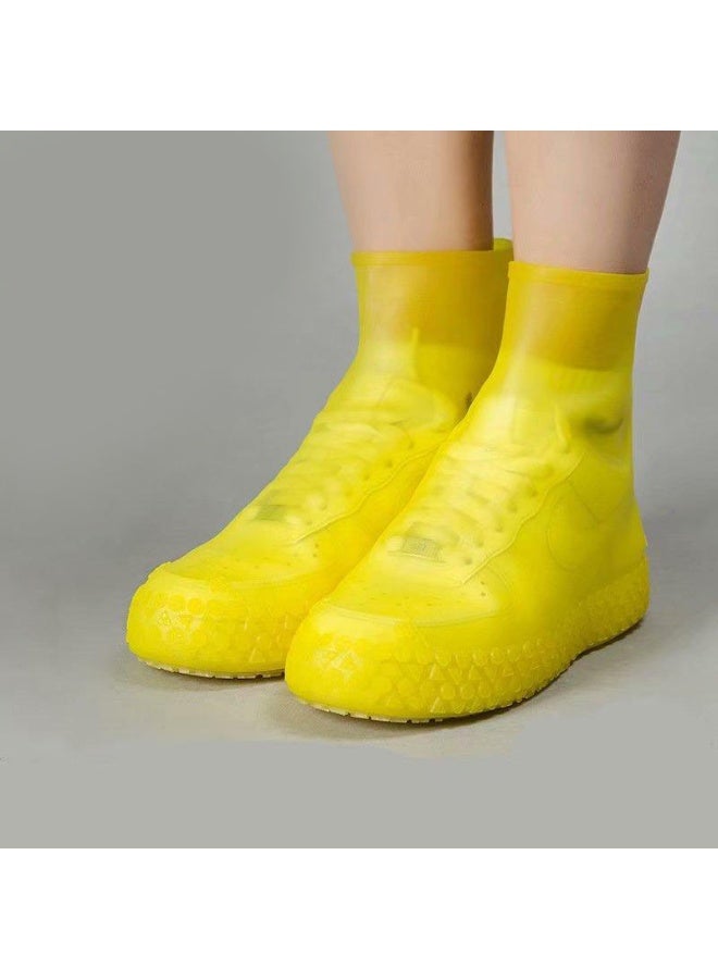 MOCOM Silicone Waterproof Shoe Covers for Adults (EU 34–44) – Reusable, Slip-Resistant Overshoes for Rain, Snow & Sand | Anti-Skid, Washable Boot Protectors for Hiking, Camping, Fishing, Beach & Outdoor Use  - Image 1