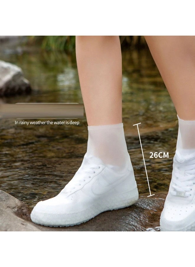 MOCOM Silicone Waterproof Shoe Covers for Adults (EU 34–44) – Reusable, Slip-Resistant Overshoes for Rain, Snow & Sand | Anti-Skid, Washable Boot Protectors for Hiking, Camping, Fishing, Beach & Outdoor Use  - Image 3