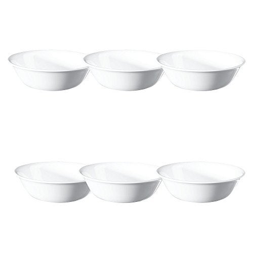 Corelle 6 Piece Winter Frost White Bowls Set (18 oz) - Image 1