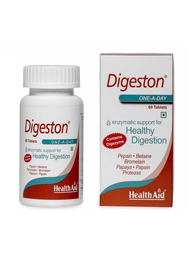 Health Aid HealthAid Digeston Digestive Enzyme tablets For Better Digestive Function, Healthy Gut, & Health Management | 60 veg tablets for Men & Women - Image 1