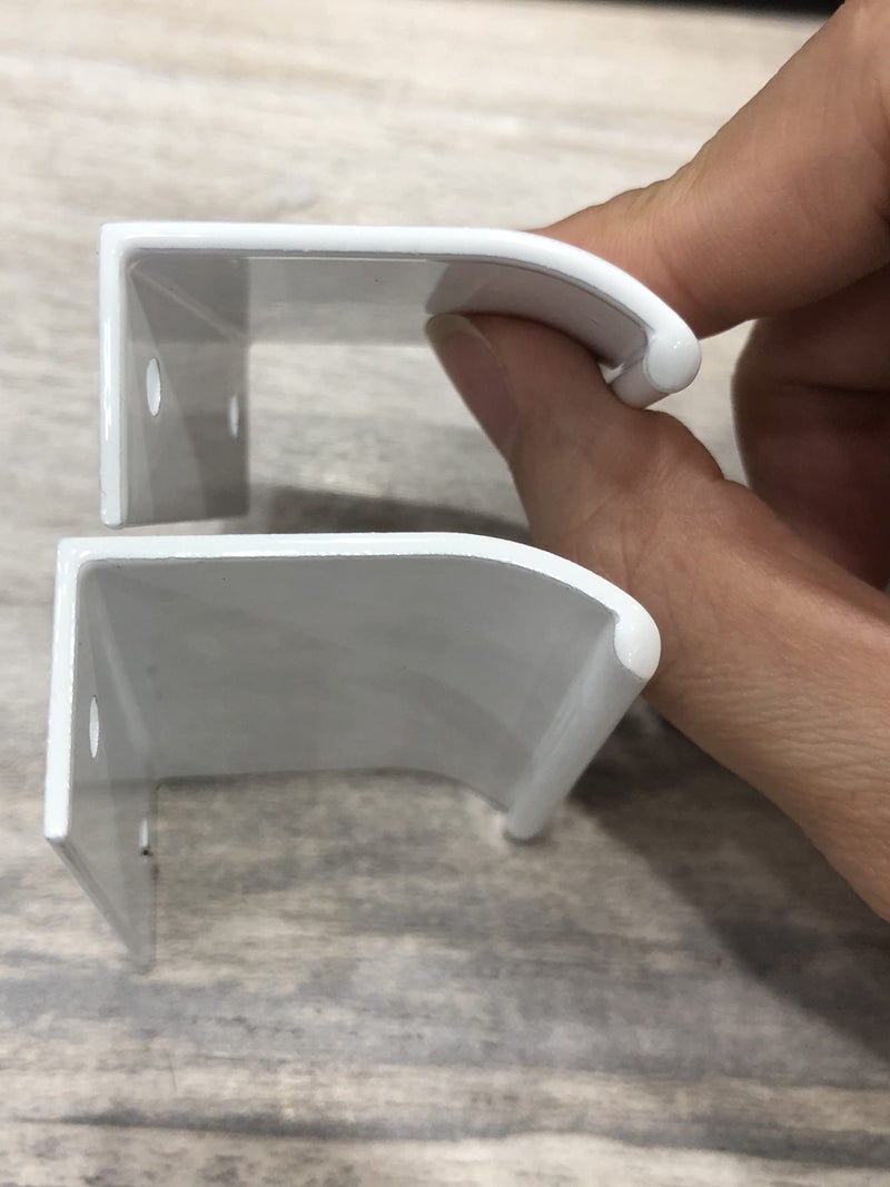 Tsnamay مجموعة تسناماي من 10 قطع، مقابض سطحية بيضاء مقوسة بطول 11.65 بوصة، مقابض حواف بيضاء لأدراج الأثاث، مقابض مخفية للخزائن، قطر الفتحة 10.08 بوصة / 256 مم - Image 4