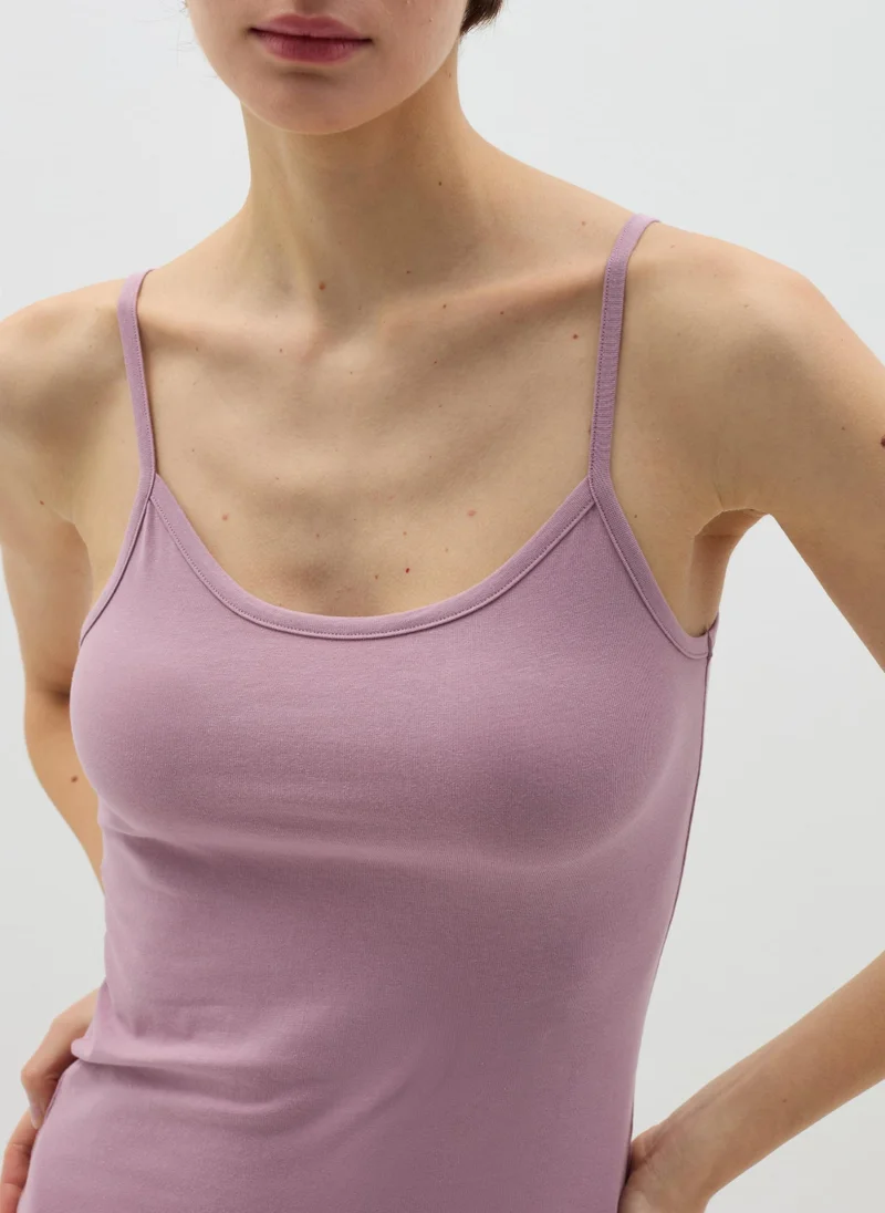 او في اس Two-Pack Stretch Cotton Vests