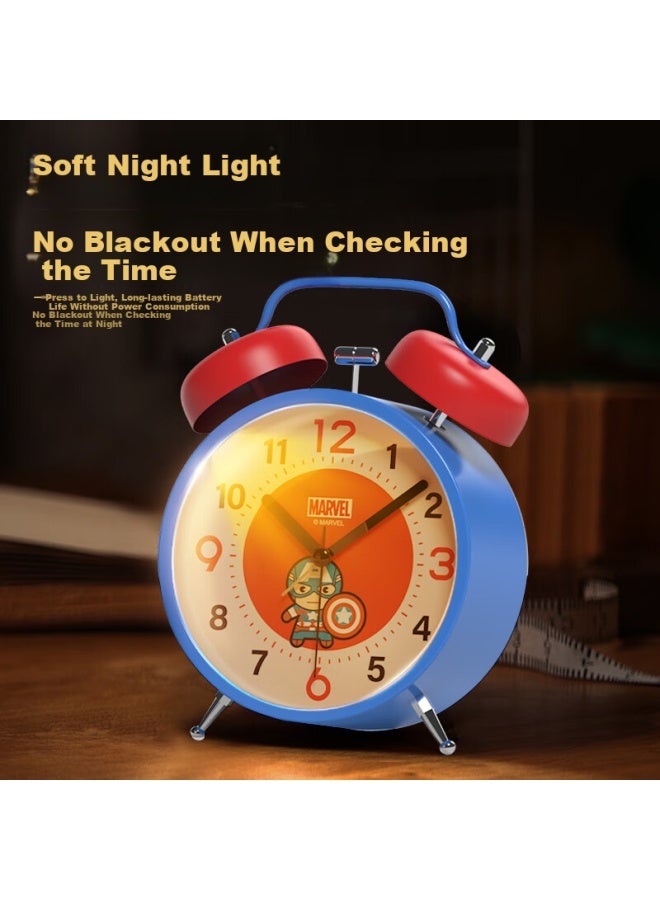 Timess Marvel Collaboration Alarm Clock, 2025 New Model, Powerful Awakening Bell, Loud Volume, Student-specific Wake-up Device, Desktop Bedroom Bedside Small Alarm Clock - Image 4