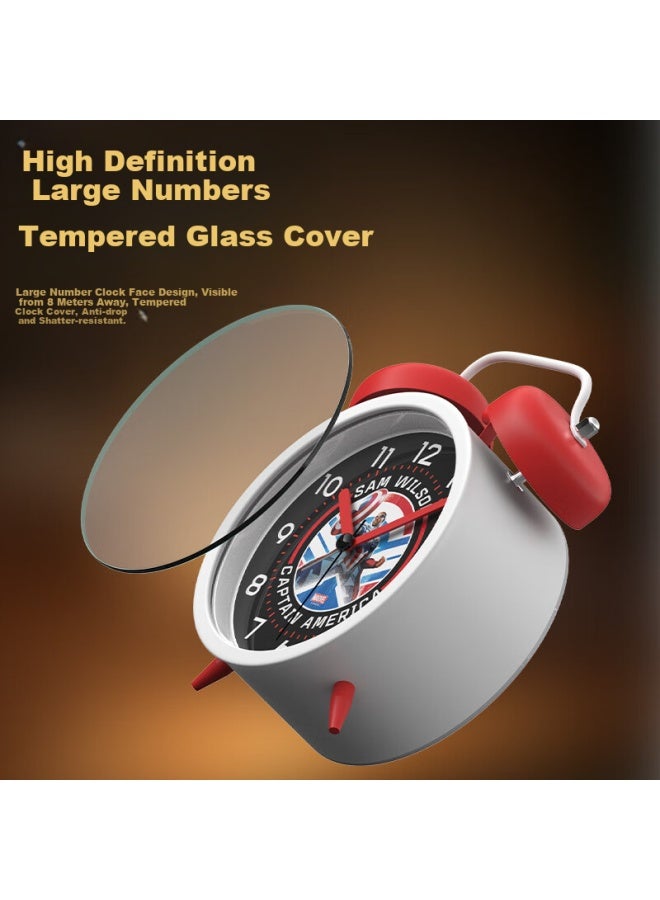 Timess Marvel Collaboration Alarm Clock, 2025 New Model, Powerful Awakening Bell, Loud Volume, Student-specific Wake-up Device, Desktop Bedroom Bedside Small Alarm Clock - Image 5