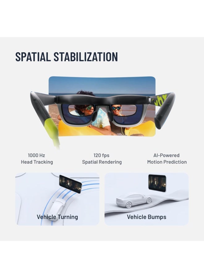 XREAL XBX A01+ AR Smart Glasses | 120Hz Micro OLED Display | HDR10 | 1600 Nits | USB-C DisplayPort | Black - Image 5