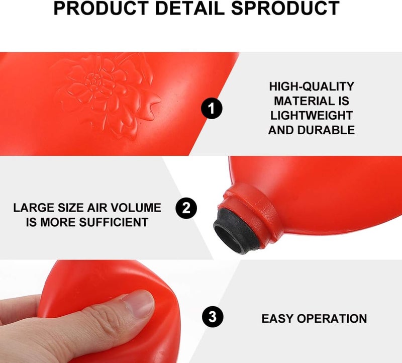 كلاراكو 15 قطعة من كرات نفخ الغبار المطاطية لإزالة الغبار من كلاركو، مضخة نفخ هواء، مضخة يدوية لتنظيف النباتات العصارية، لوحة مفاتيح، وصلات رموش (لون عشوائي) - Image 2