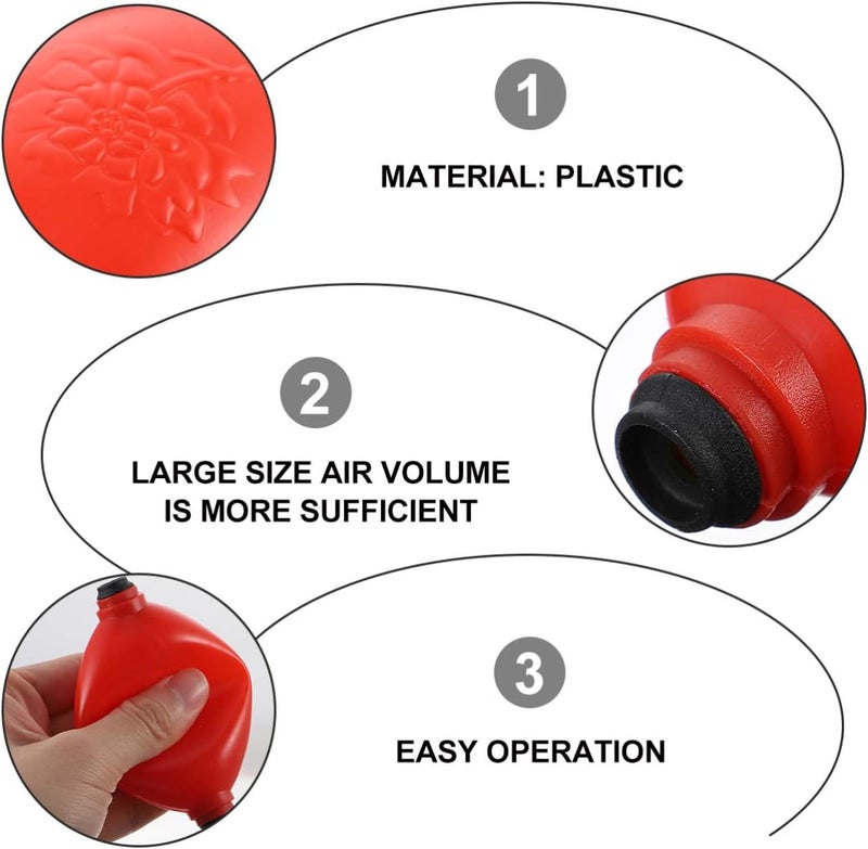 كلاراكو 15 قطعة من كرات نفخ الغبار المطاطية لإزالة الغبار من كلاركو، مضخة نفخ هواء، مضخة يدوية لتنظيف النباتات العصارية، لوحة مفاتيح، وصلات رموش (لون عشوائي) - Image 3