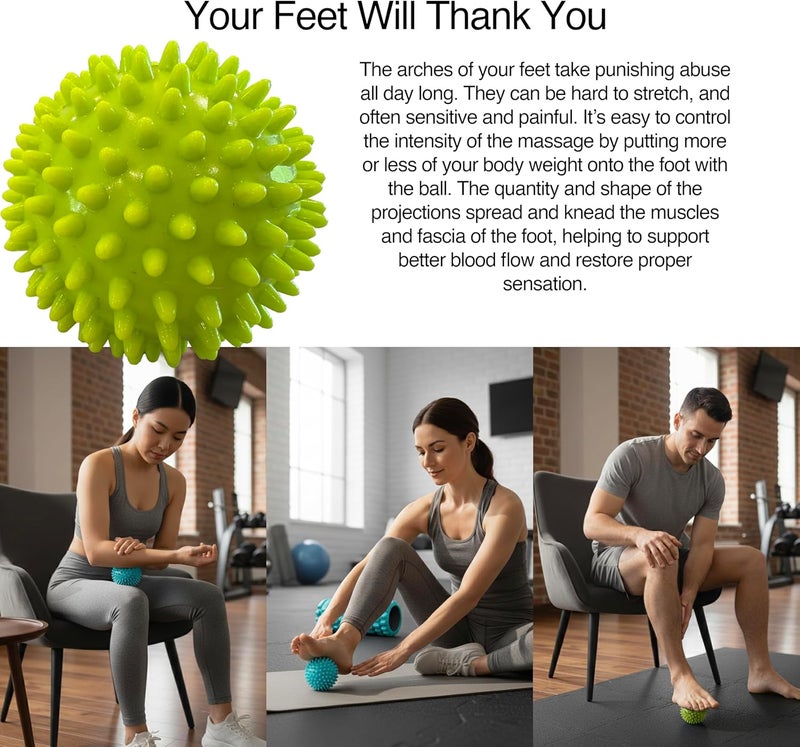 321 STRONG 5 in 1 Foam Roller Set with Hollow Core Deep Tissue Massager, Muscle Roller Stick, Stretching Strap, Spikey Plantar Fasciitis Ball, and Carry Bag, with 4K eBook - Image 5