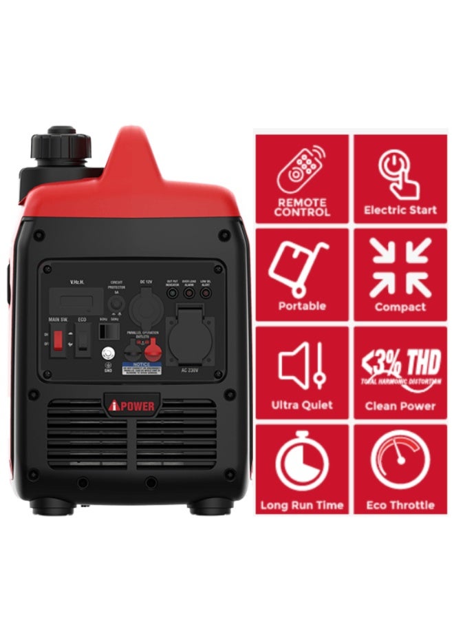 اي باور 1500Watt مولد العاكس A1500Di مولد البنزين الصامت - Image 4