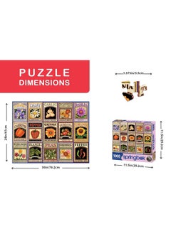 Springbok Springbok Puzzles - Garden Goodness - 1000 Piece Jigsaw Puzzle - Large 30 Inches by 24 Inches Puzzle - Made in USA - Unique Cut Interlocking Pieces  - Image 3