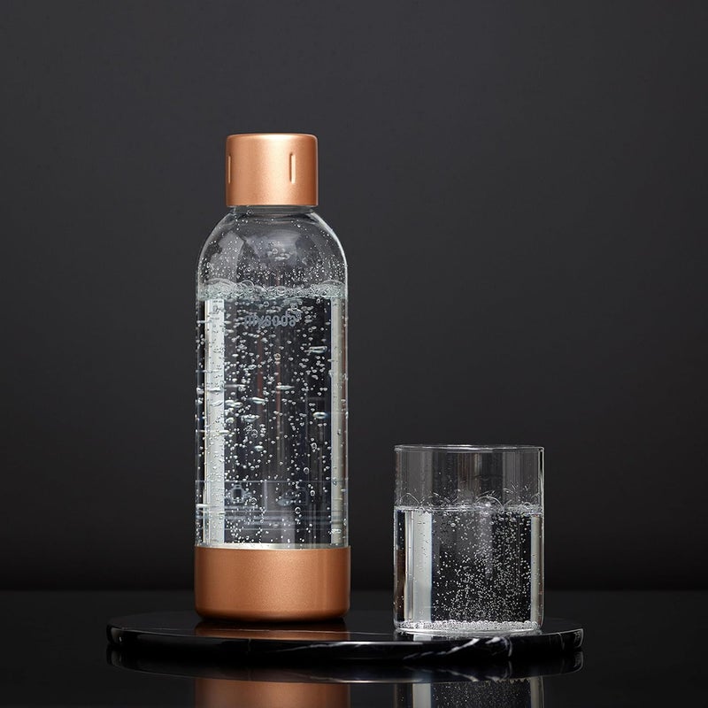 Mysoda Premium Carbonating Bottle 1L Copper - Compatible with and any brands - Quick-Lock Reusable Bottles - Lid and Base Made of Stainless Steel - BPA Free - Image 3