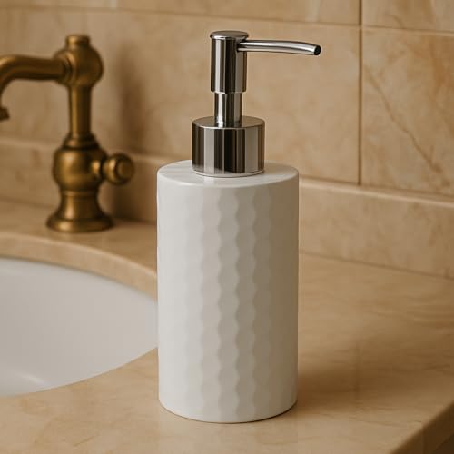 Homestrap Set of Two Plastic Soap Dispensers | Multi-Purpose Liquid Dispensers| Dispenser for Bathroom, Kitchen & Sink | Shampoo, Sanitizer, Lotion Dispensers| Rust-Free & Easy Refill Pump Design - Image 5